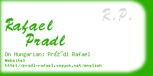 rafael pradl business card